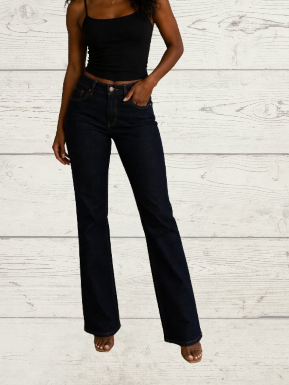FDJ Suzanne Petite Straight Leg Jeans NWT Size 10P Dark Wash Higher Rise $119 Re